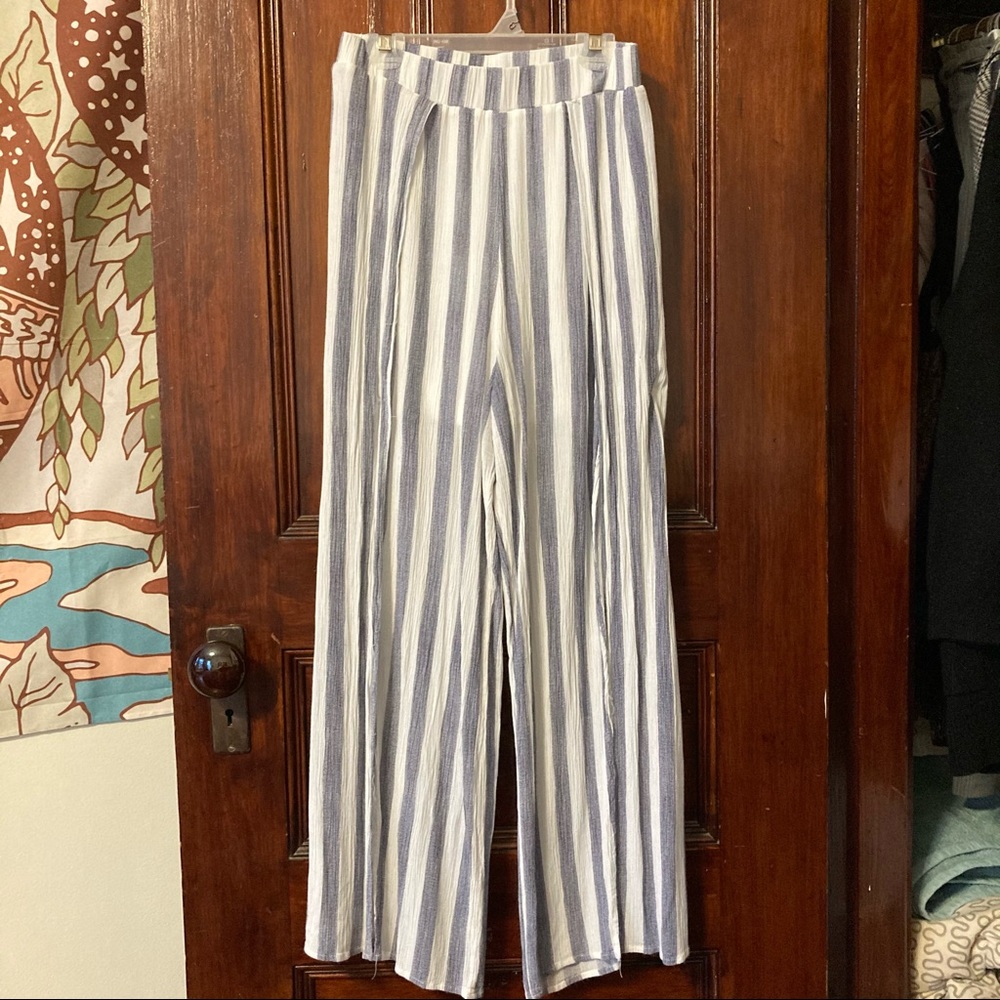 Striped Flowy Dress Pants, size small
